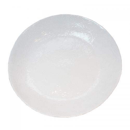 Fern Lace White XL Deep Plate